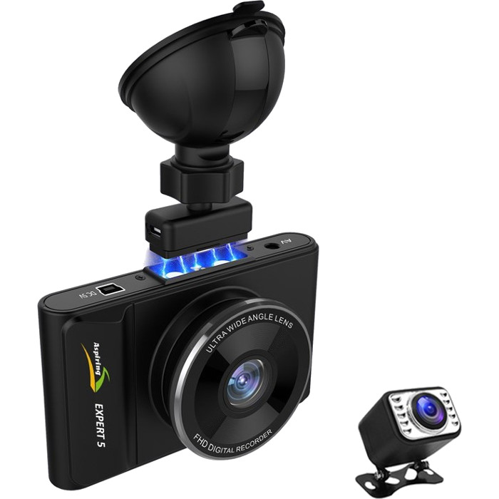 Автомобільний відеореєстратор з камерою заднього виду ASPIRING Expert 5 Dual (EX198874)