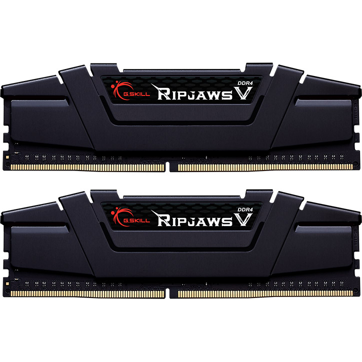 Модуль пам'яті G.SKILL Ripjaws V DDR4 3200MHz 32GB Kit 2x16GB Classic Black (F4-3200C14D-32GVK)