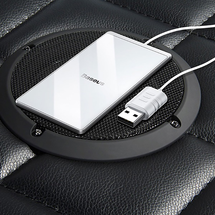 Бездротовий зарядний пристрій BASEUS Card Ultra-Thin Wireless Charger Silver/White (WX01B-S2)