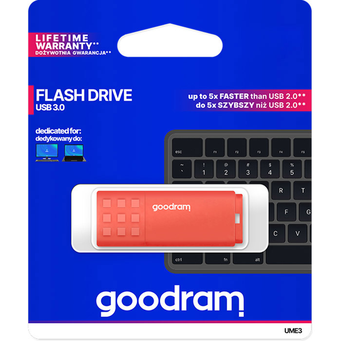 Флэшка GOODRAM UME3 32GB USB3.0 Orange (UME3-0320O0R11)