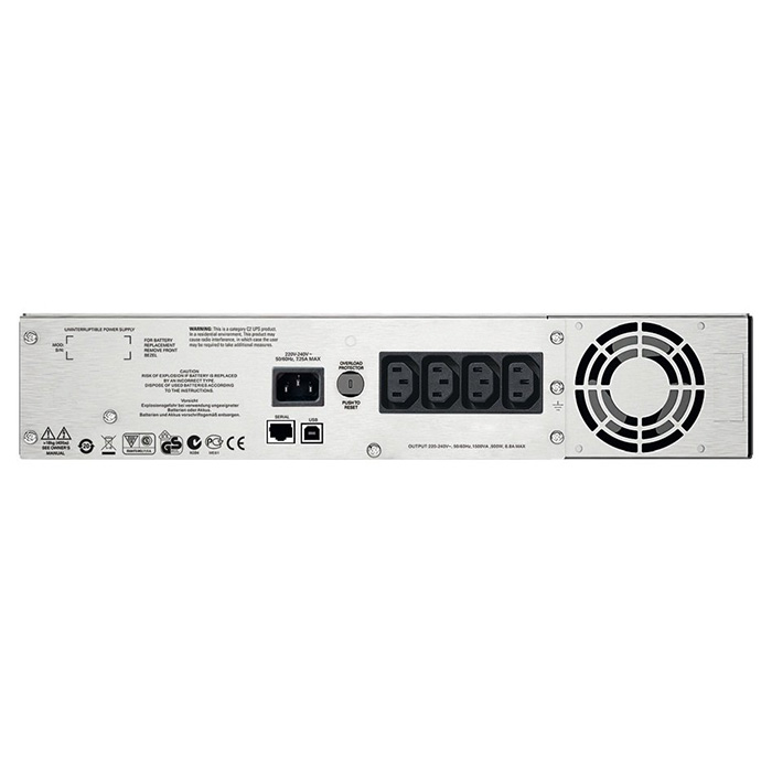 ДБЖ APC Smart-UPS C RM 1000VA 230V LCD (SMC1000I-2U)