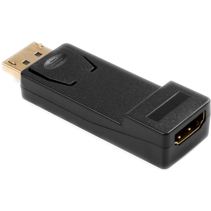 Адаптер VINGA DisplayPort - HDMI Black (VCPADPF2HDMIMBK)
