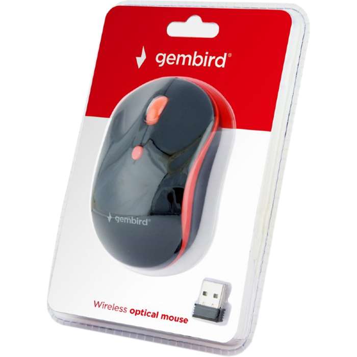 Мышь GEMBIRD MUSW-4B-03 Red
