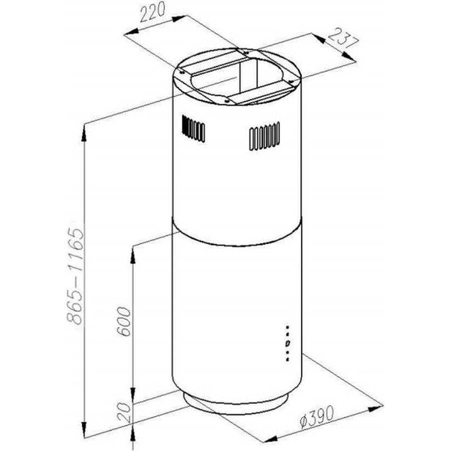 maunfeld lee light isla 35 нержавеющая сталь вытяжка короб