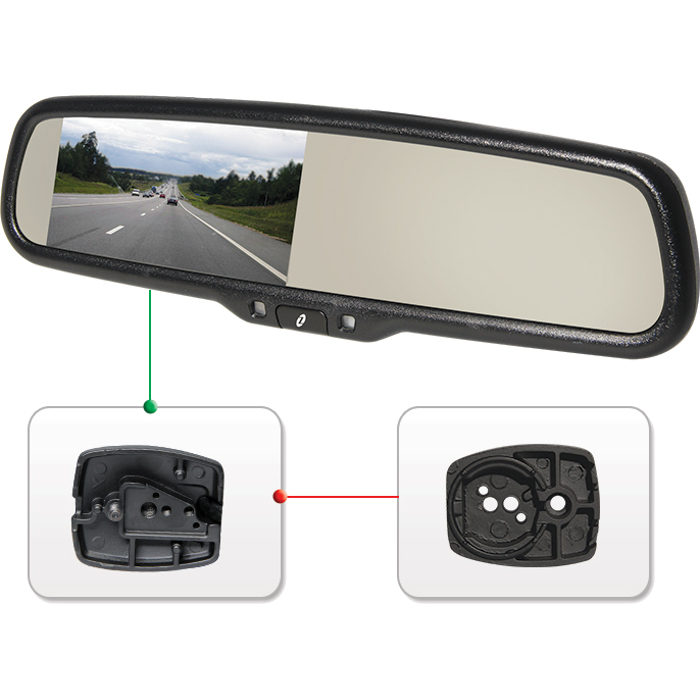 Автомобільний відеореєстратор-дзеркало GAZER MUW5000 + MB017