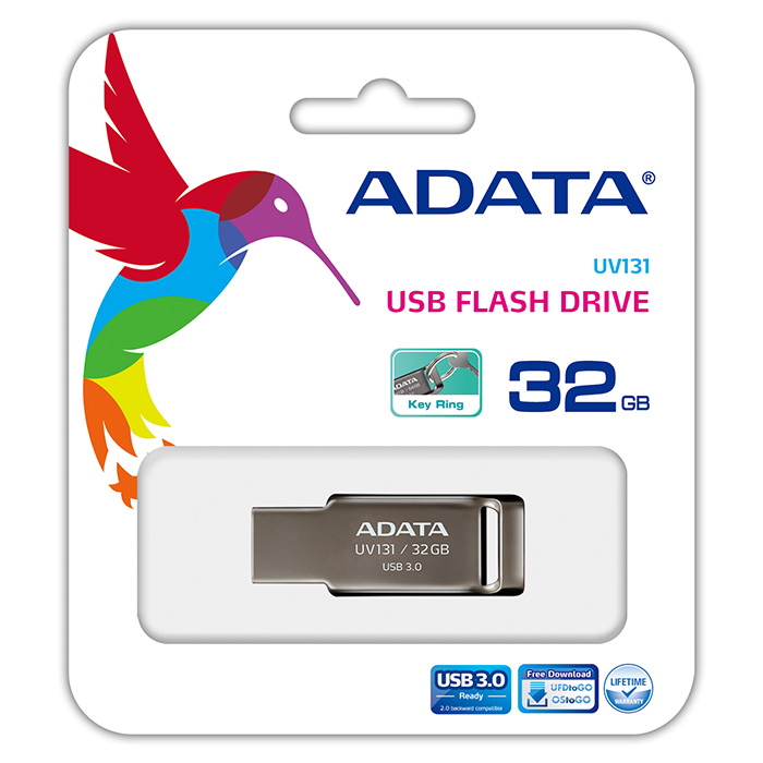 Флэшка ADATA UV131 32GB USB3.2 (AUV131-32G-RGY)