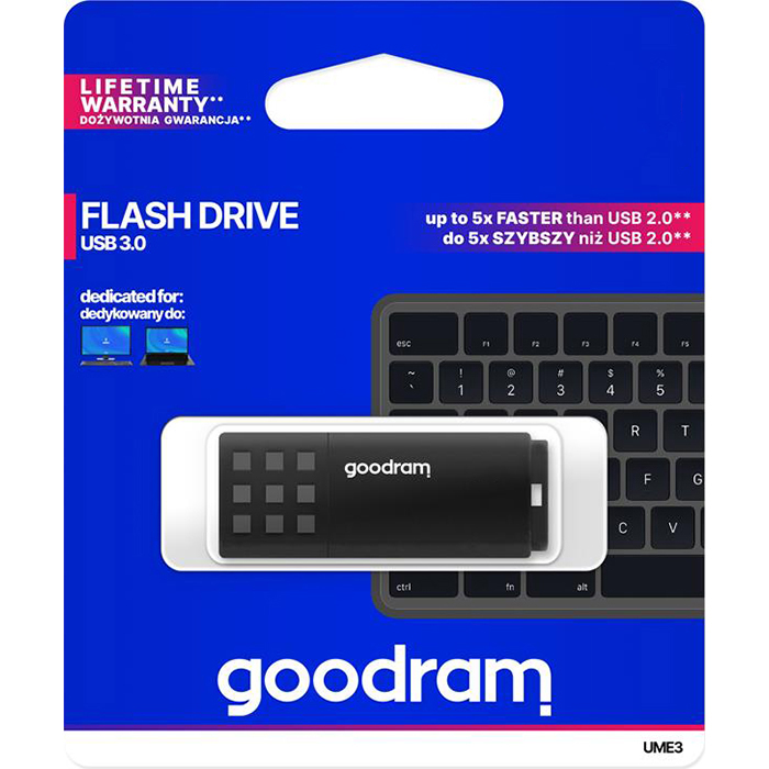 Флешка GOODRAM UME3 128GB USB3.0 Black (UME3-1280K0R11)