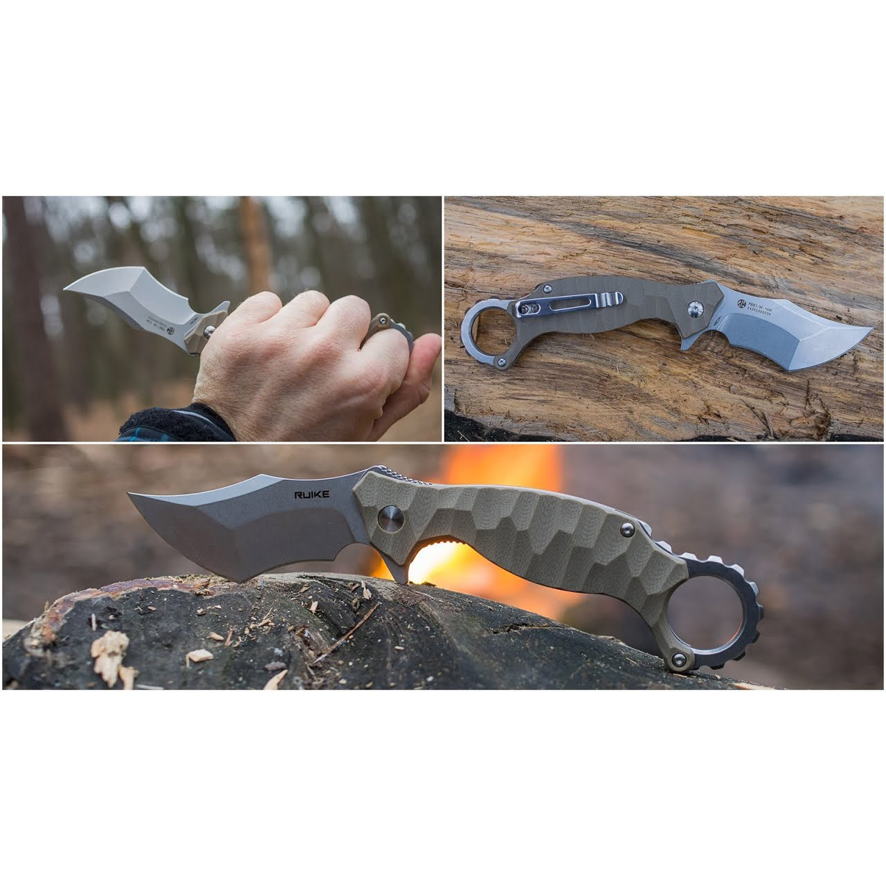 Нож-керамбит RUIKE P881-W