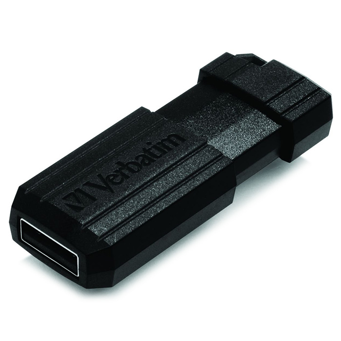 Флэшка VERBATIM Store 'n' Go PinStripe 16GB USB2.0 Black (49063)