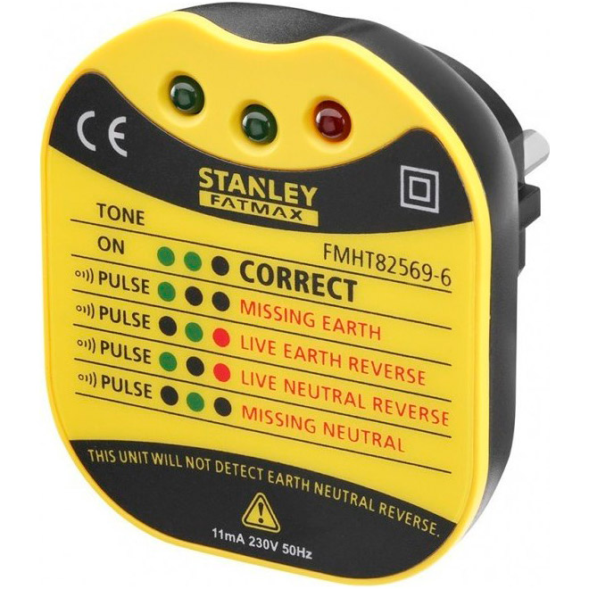 Тестер розеток STANLEY FatMax 220-250V (FMHT82569-6)