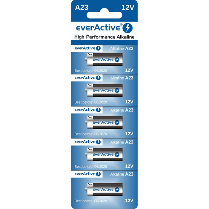 Батарейка EVERACTIVE High Perfomance Alkaline A23 5шт/уп (EV23A5BL)