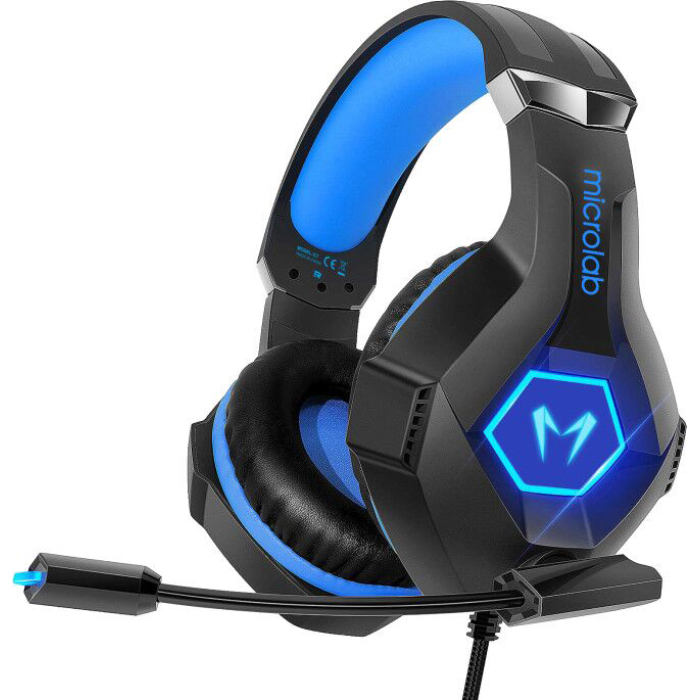Навушники геймерскі MICROLAB G7 Black/Blue