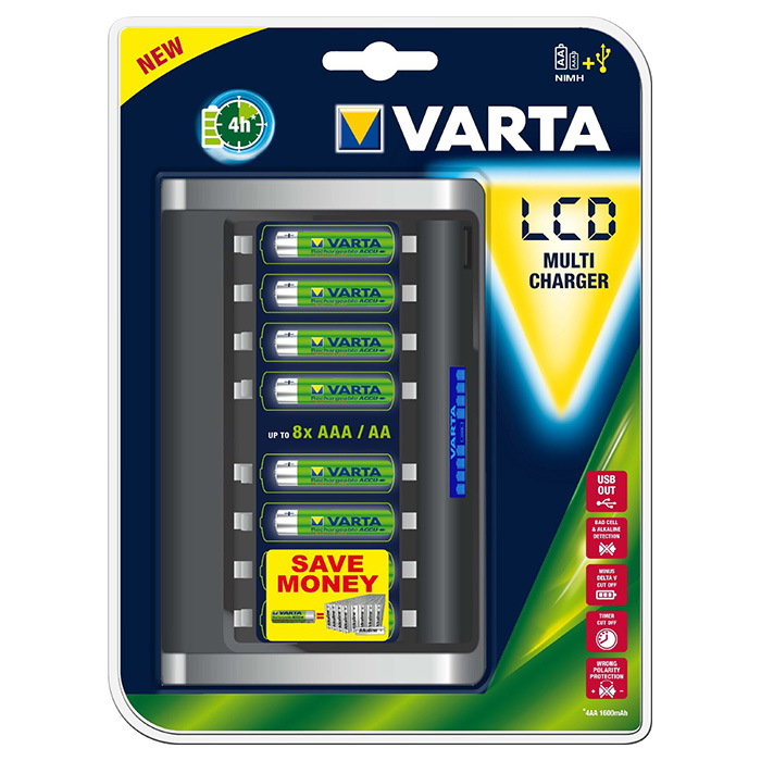 Зарядний пристрій VARTA LCD Multi Charger (57671 101 401)