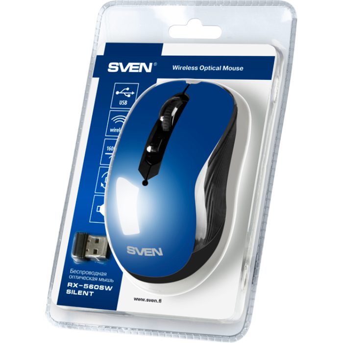 Мышь SVEN RX-560SW Blue (00530103)