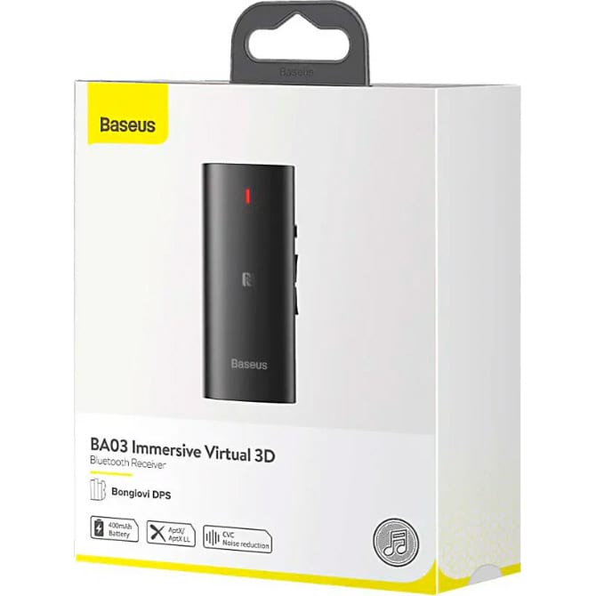 Bluetooth аудио адаптер BASEUS BA03 Immersive Virtual 3D Black (NGBA03-01)
