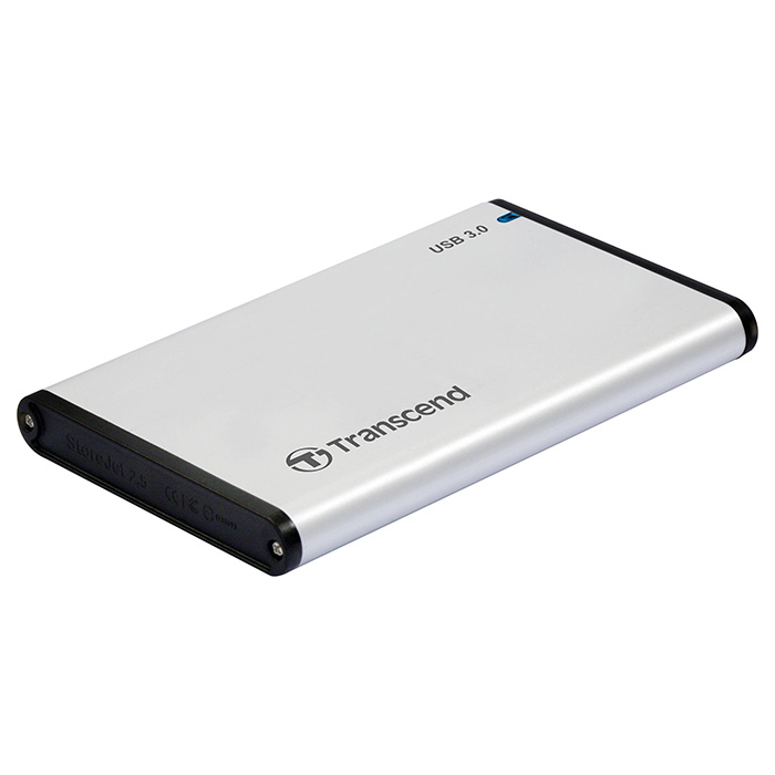 Карман внешний TRANSCEND StoreJet 25S3 2.5" SATA to USB 3.0 Aluminum (TS0GSJ25S3)