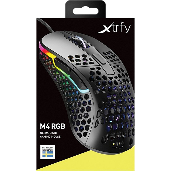 Миша ігрова XTRFY M4 Black (XG-M4-RGB-BLACK)