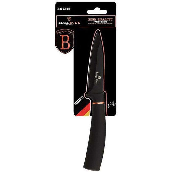 Нож кухонный для чистки овощей BERLINGER HAUS Black Rose Collection 90мм (BH-2335)