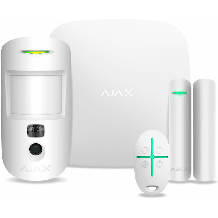 Комплект охранной сигнализации AJAX StarterKit Cam Plus White (000019854)