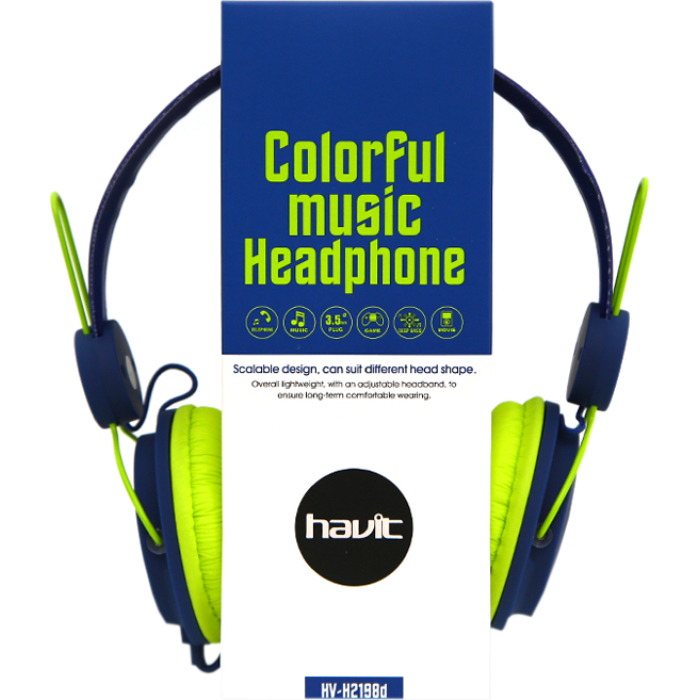 Навушники HAVIT HV-H2198D Blue/Green