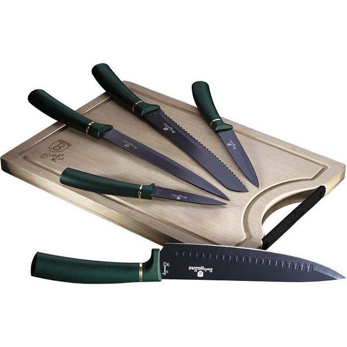 Набор кухонных ножей BERLINGER HAUS Emerald Collection 6пр (BH-2551)