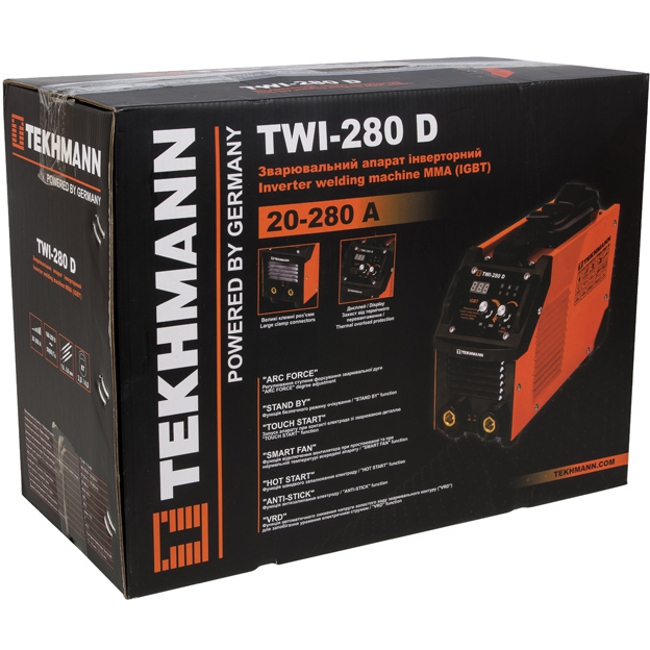 Зварювальний інвертор TEKHMANN TWI-280 D (847857)