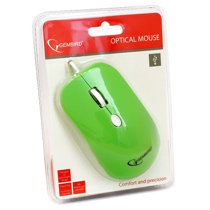 Мышь GEMBIRD MUS-102 Green
