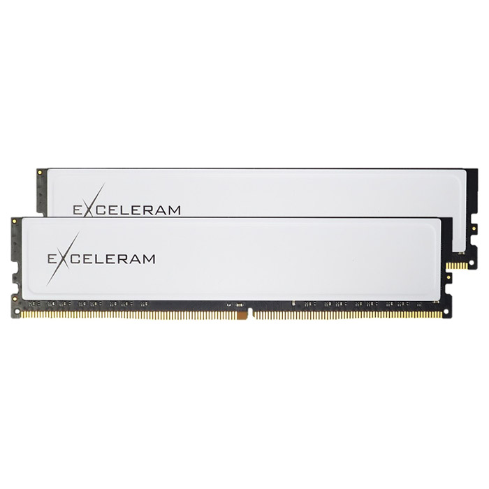 Модуль пам'яті EXCELERAM Black&White White Sark DDR4 2666MHz 16GB Kit 2x8GB (EBW4162619AD)