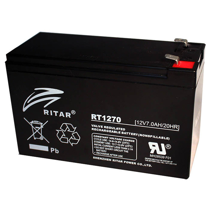 Акумуляторна батарея RITAR RT1270 (12В, 7Агод)