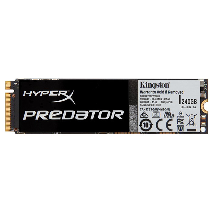 SSD диск HYPERX Predator 240GB M.2 PCIe (SHPM2280P2/240G)