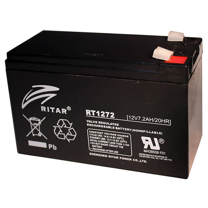 Акумуляторна батарея RITAR RT1272 (12В, 7.2Агод)