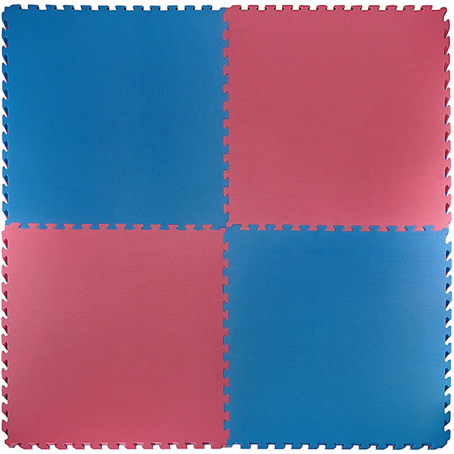 Мат-пазл (ласточкин хвіст) 4FIZJO Puzzle Mat 100x100x4cm Blue/Red (4FJ0169)