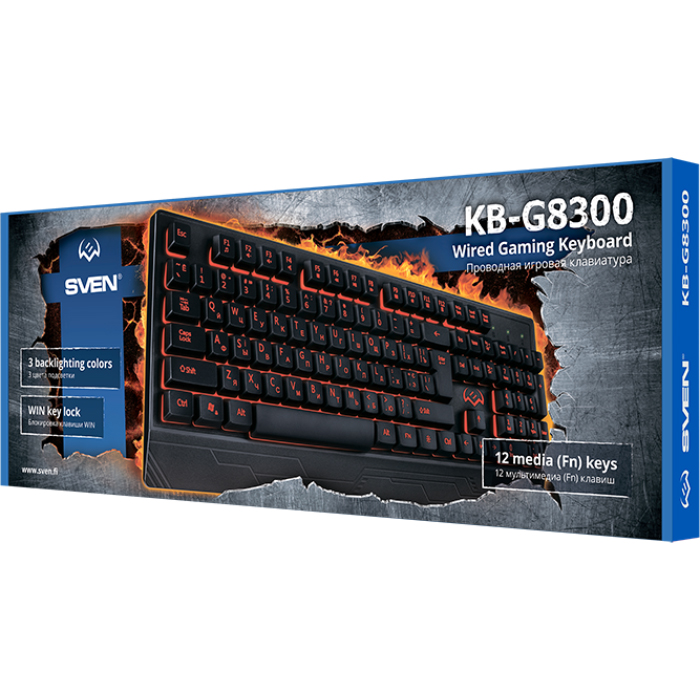 Клавіатура SVEN KB-G8300 Black (00600201)