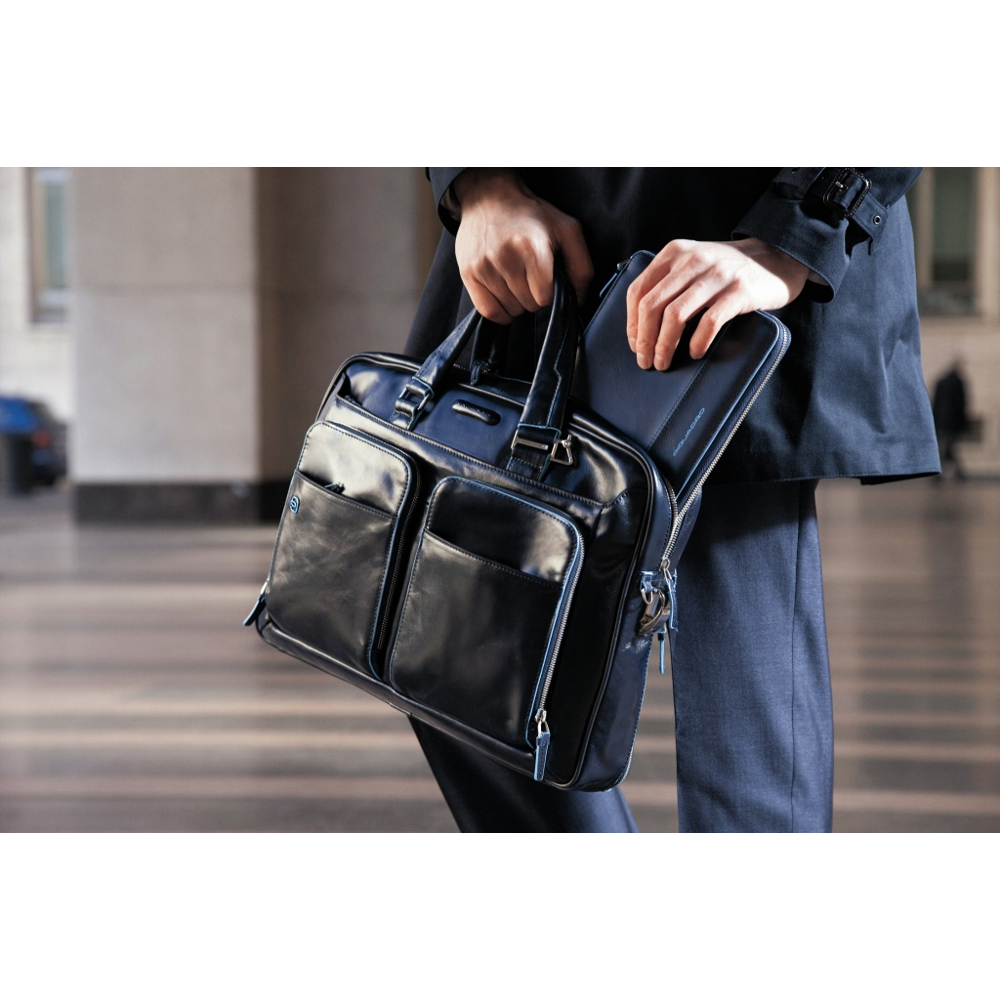 Сумка-портфель PIQUADRO Blue Square 14" Black (CA2849B2-N)