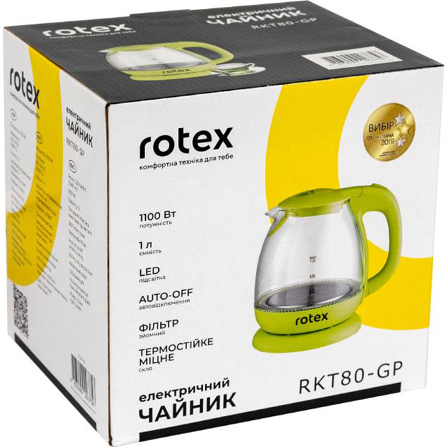 Електрочайник ROTEX RKT80-GP