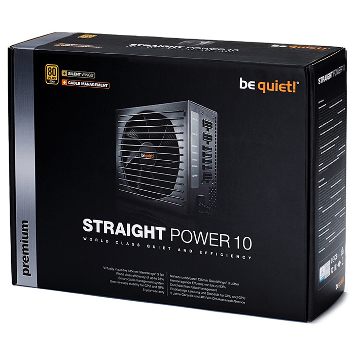 Блок питания 600W BE QUIET! Straight Power 10 CM (BN235)