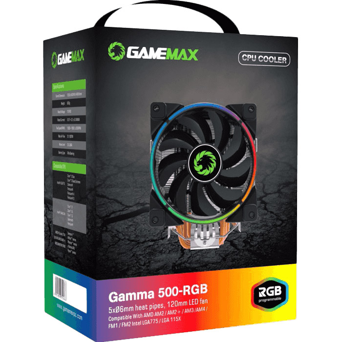 Кулер для процессора GAMEMAX Gamma 500 RGB