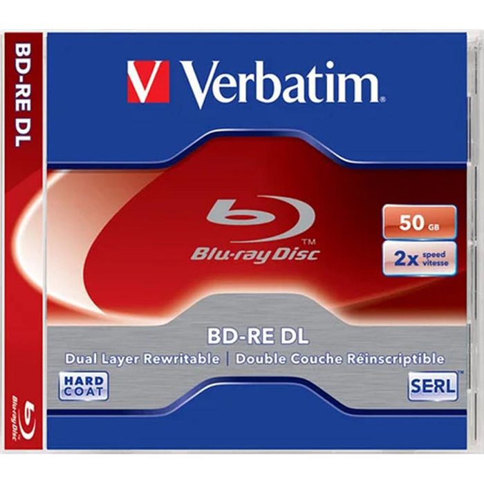 BD-RE DL VERBATIM SERL 50GB 2x 1pc/jewel (43759)