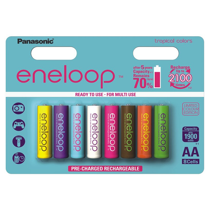 Акумулятор PANASONIC Eneloop Tropical Limited Edition AA 1900mAh 8шт/уп (BK-3MCCE/8PE)