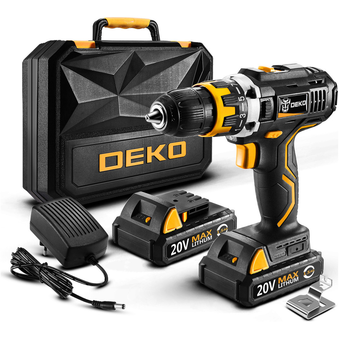 Аккумуляторная дрель-шуруповёрт DEKO GCD20DU2-S6