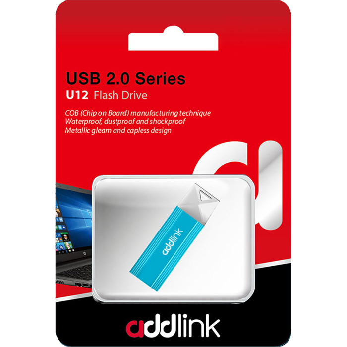 Флешка ADDLINK U12 USB2.0 64GB Aqua (AD64GBU12A2)