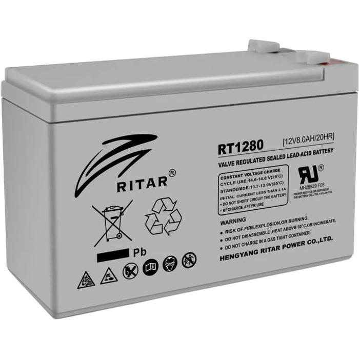 Акумуляторна батарея RITAR RT1280 (12В, 8Агод)