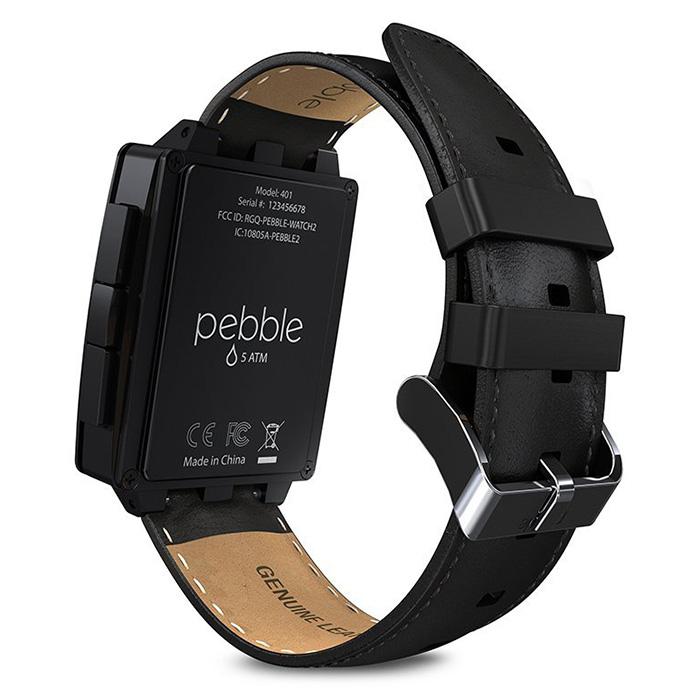 Смарт-годинник PEBBLE Watch Steel Matte Black (401BLR)