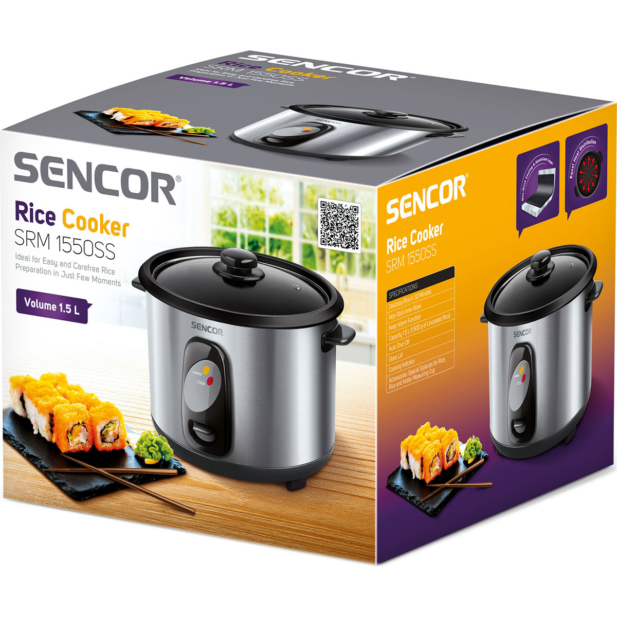 Рисоварка SENCOR SRM 1550SS (41005052)