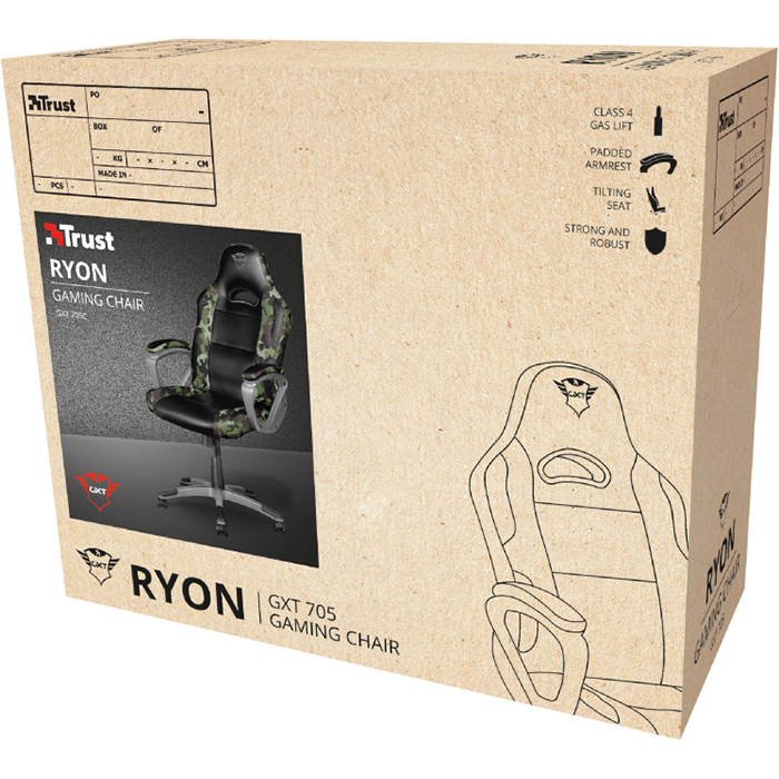 Крісло геймерське TRUST Gaming GXT 705 Ryon Camo (24003)