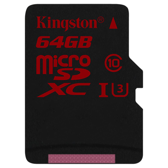 Карта памяти KINGSTON microSDXC 64GB UHS-I U3 Class 10 (SDCA3/64GBSP)