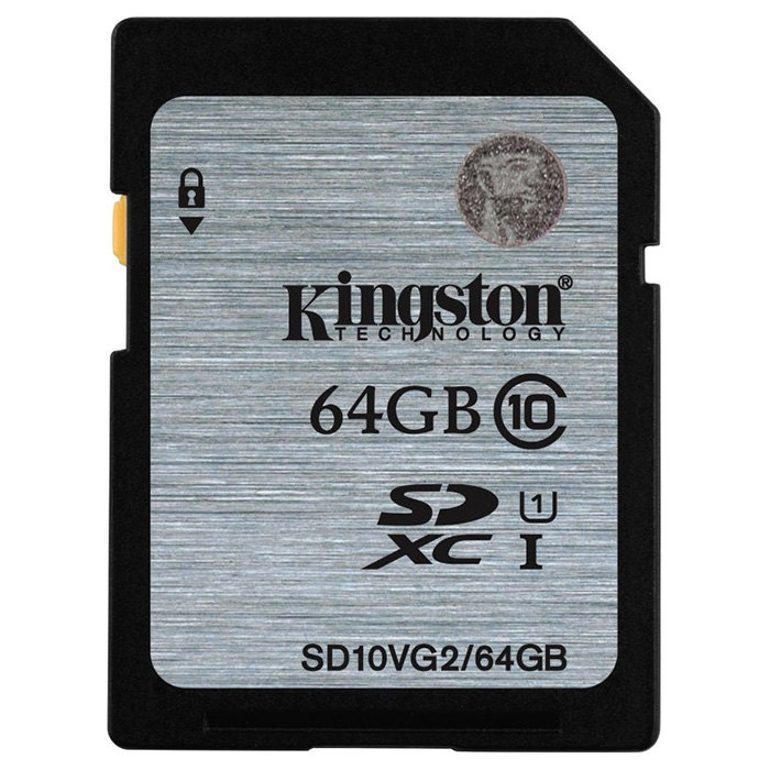 Карта пам'яті KINGSTON SDXC 64GB UHS-I Class 10 (SD10VG2/64GB)