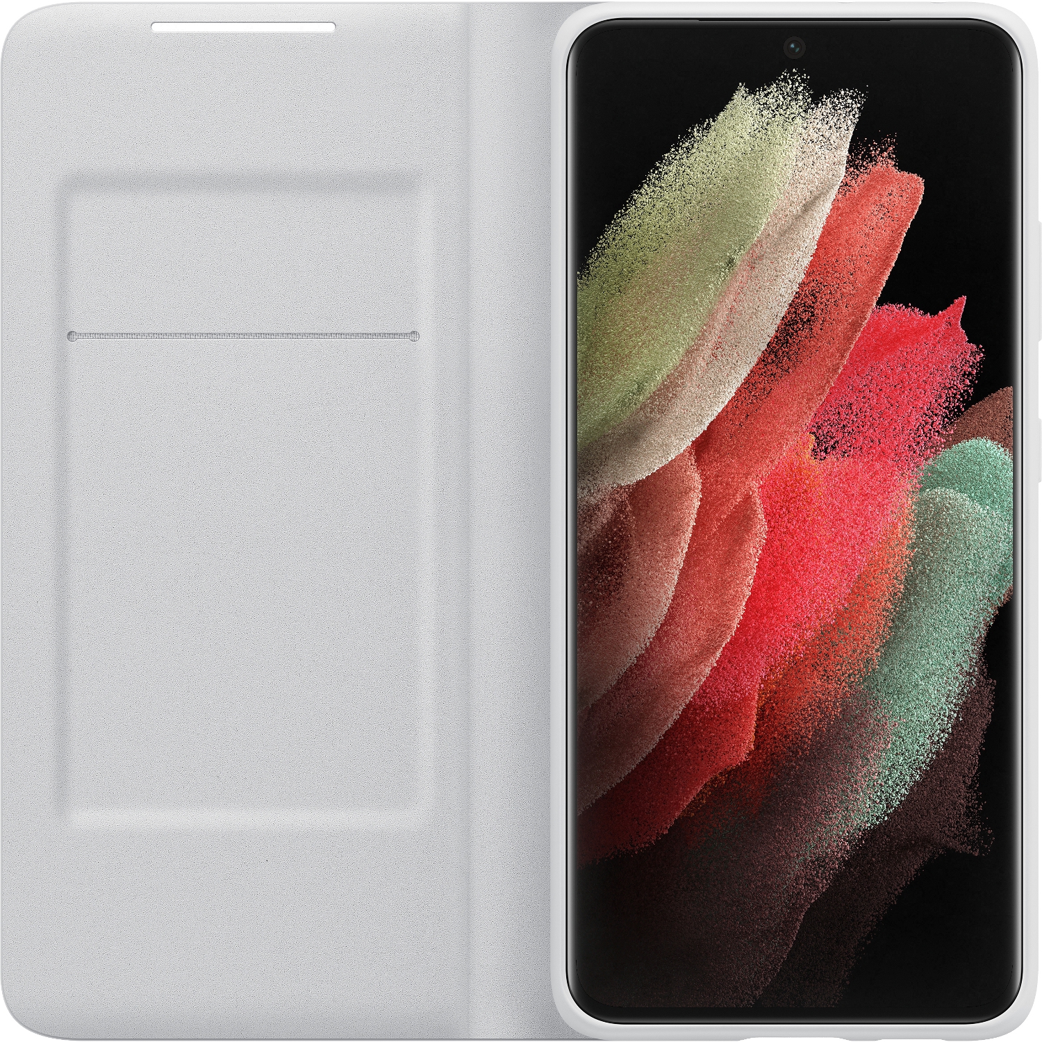 Чохол SAMSUNG LED View Cover для Galaxy S21 Ultra Light Gray (EF-NG998PJEGRU)