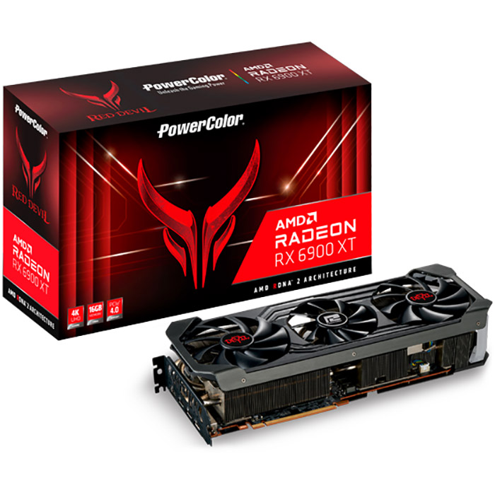 Відеокарта POWERCOLOR Red Devil Radeon RX 6900 XT 16GB GDDR6 (AXRX 6900XT 16GBD6-3DHE/OC)