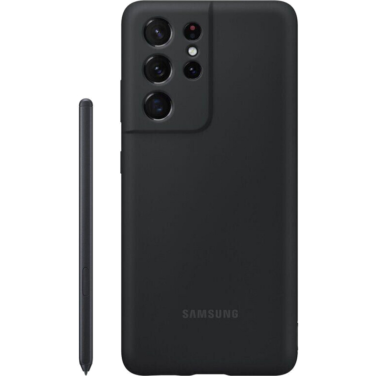 Чохол SAMSUNG Silicone Cover with S Pen для Galaxy S21 Ultra Black (EF-PG99PTBEGRU)